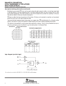 浏览型号SN74ABT573ANSR的Datasheet PDF文件第2页