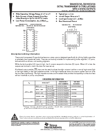 浏览型号SN74HC573APWLE的Datasheet PDF文件第1页