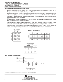 浏览型号SN74LV373APWTE4的Datasheet PDF文件第2页