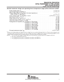 浏览型号SN74LV373APWTE4的Datasheet PDF文件第3页