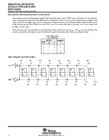 浏览型号SN74LV273APWR的Datasheet PDF文件第2页