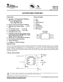 浏览型号TPS2113APWR的Datasheet PDF文件第1页