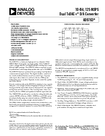 浏览型号AD9763AST的Datasheet PDF文件第1页