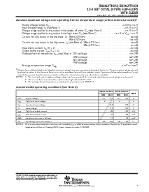 浏览型号SN74LVTH273DBR的Datasheet PDF文件第3页