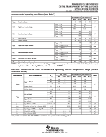 浏览型号SN74AHC573DWR的Datasheet PDF文件第3页