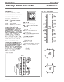 浏览型号P80C652IFAA的Datasheet PDF文件第2页