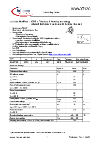 浏览型号IKW40T120的Datasheet PDF文件第1页