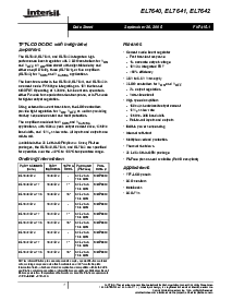 浏览型号EL7642ILTZ的Datasheet PDF文件第1页