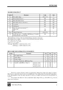 浏览型号IN74LV164的Datasheet PDF文件第2页