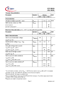 浏览型号IPB10N03L的Datasheet PDF文件第2页