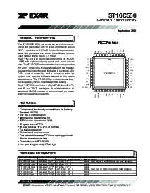 浏览型号ST16C550IQ48的Datasheet PDF文件第1页