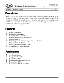 浏览型号PT2262-IR-P的Datasheet PDF文件第1页