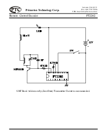 浏览型号PT2262-IR-P的Datasheet PDF文件第4页