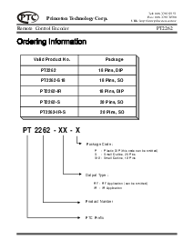 浏览型号PT2262-IR-S的Datasheet PDF文件第7页