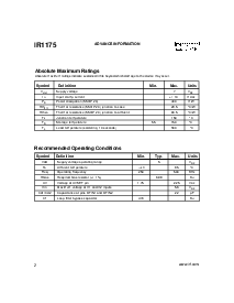 浏览型号IR1175的Datasheet PDF文件第2页