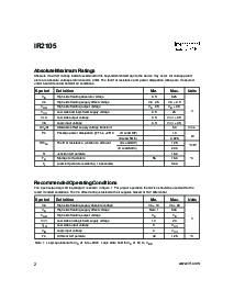 浏览型号IR2105S的Datasheet PDF文件第2页