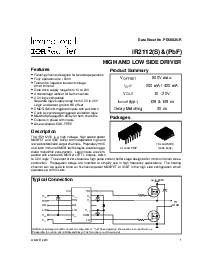 浏览型号IR2112S的Datasheet PDF文件第1页