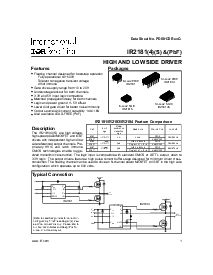 浏览型号IR21814S的Datasheet PDF文件第1页