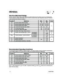 浏览型号IR2103的Datasheet PDF文件第2页