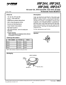 浏览型号IRF244的Datasheet PDF文件第1页