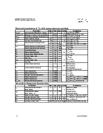 浏览型号IRF2903Z的Datasheet PDF文件第2页