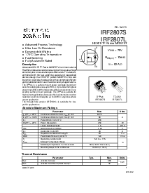 浏览型号IRF2807L的Datasheet PDF文件第1页