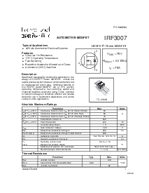 浏览型号IRF3007的Datasheet PDF文件第1页