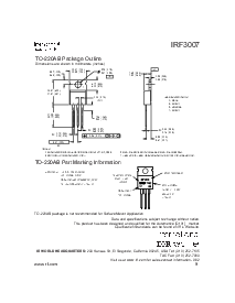 浏览型号IRF3007的Datasheet PDF文件第9页