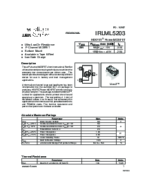 浏览型号IRLML5203的Datasheet PDF文件第1页