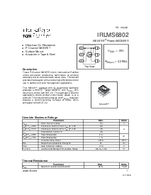 浏览型号IRLMS6802的Datasheet PDF文件第1页