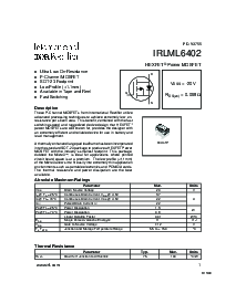 浏览型号IRLML6302的Datasheet PDF文件第1页