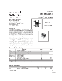 浏览型号IRLML6401的Datasheet PDF文件第1页