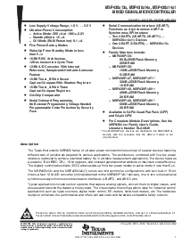 浏览型号MSP430F133IRTD的Datasheet PDF文件第1页