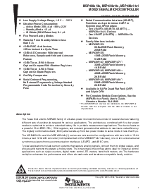 浏览型号MSP430F149IRTD的Datasheet PDF文件第1页