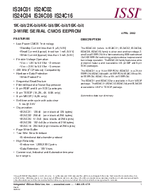 浏览型号IS24C16-3P的Datasheet PDF文件第1页