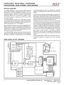 浏览型号IS42S16800A-7T的Datasheet PDF文件第2页