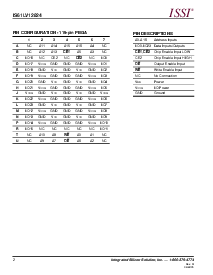 浏览型号IS61LV12824-10B的Datasheet PDF文件第2页