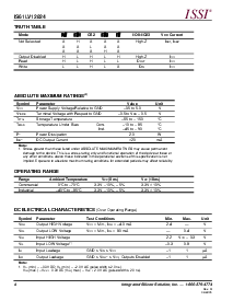 浏览型号IS61LV12824-10B的Datasheet PDF文件第4页