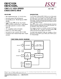 浏览型号IS61C1024-12JI的Datasheet PDF文件第1页