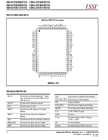 浏览型号IS61LPD25636T/D的Datasheet PDF文件第4页