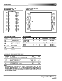 浏览型号IS61LV256-12J的Datasheet PDF文件第2页