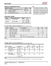 浏览型号IS61C12816-20T的Datasheet PDF文件第3页