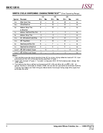 浏览型号IS61C12816-20T的Datasheet PDF文件第6页