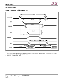 浏览型号IS61C12816-20T的Datasheet PDF文件第7页
