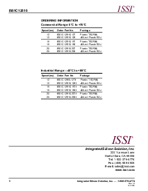 浏览型号IS61C12816-20T的Datasheet PDF文件第8页