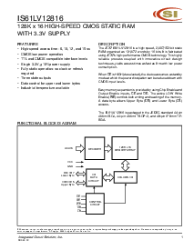 浏览型号IS61LV12816-12K的Datasheet PDF文件第1页