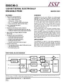 浏览型号IS93C46-3GR的Datasheet PDF文件第1页