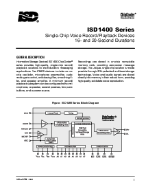 浏览型号ISD1400的Datasheet PDF文件第1页