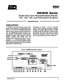 浏览型号ISD4002-120E的Datasheet PDF文件第3页