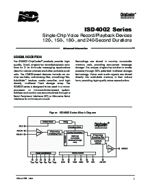 浏览型号ISD4002的Datasheet PDF文件第3页